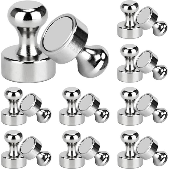 Jinsinto 18 Pcs Push Pin Magnets, Fridge Magnet, Whiteboard Magnets, Heavy Duty Neodymium Magnet, Used as Strong Fridge Magnets