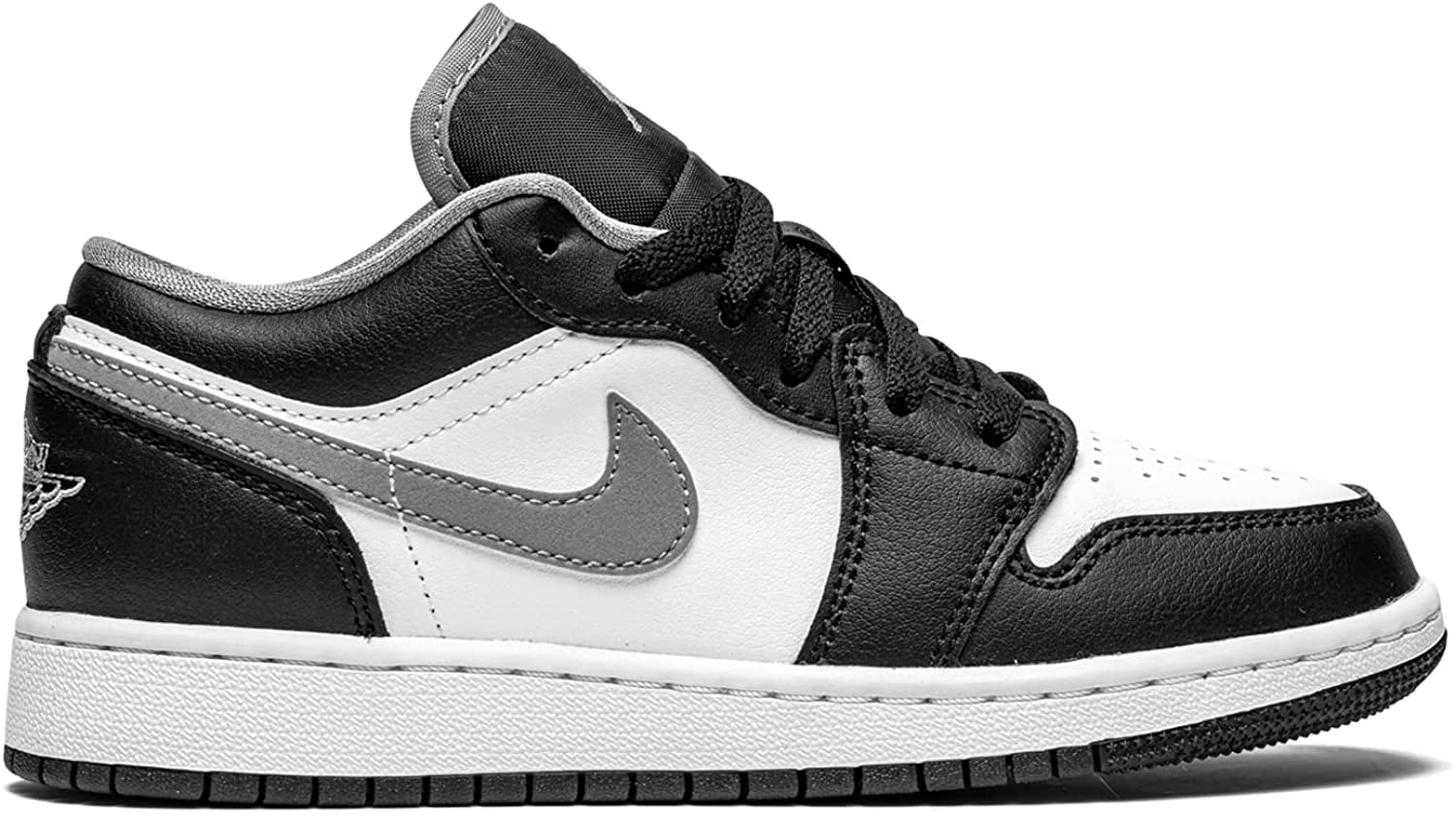Men's Jordan 1 Low Black/Particle Grey-White (553558 040) - 8.5