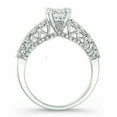 thumbnail image 4 of 1.20 Cts Brilliant Round Moissanite Ring / Engagement Ring / Promise Ring / Unique Wedding Ring / 18K White Gold Plated Rings / Anniversary Ring, 4 of 4