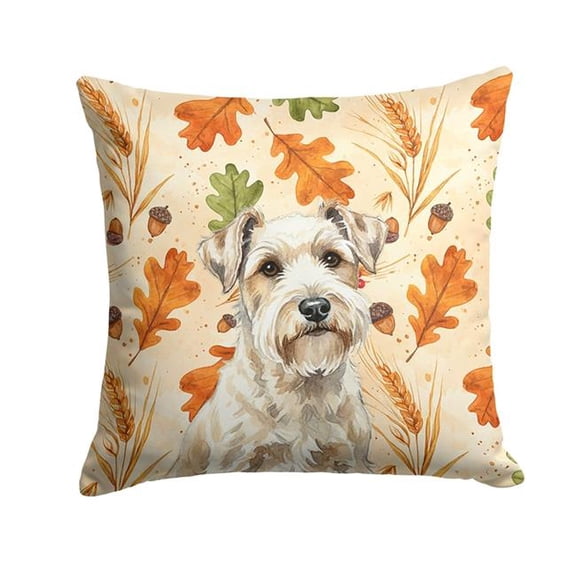 Carolines Treasures WDK8006PW1818 18 x 18 in. Sealyham Terrier Heirloom Fall Throw Pillow