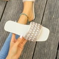 thumbnail image 6 of Dakaela Womens Slides Sandals Comfortable Summer Beach Flat Shoes Ladies Fashion Walking Slippers, 6 of 8