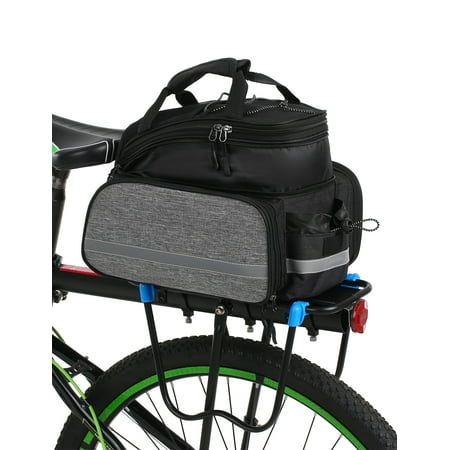 Lixada Bicycle Rear Seat Bag Multifunction Expandable Waterproof MTB ...