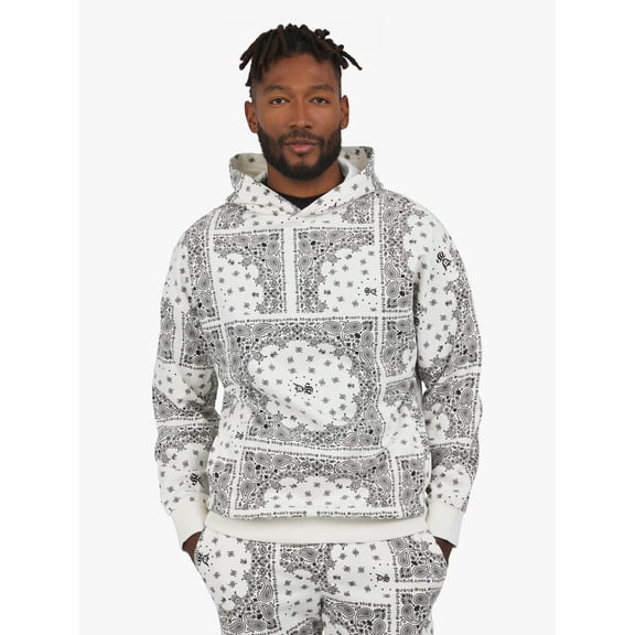 Dogg Supply by Snoop Dogg All Gender Bandana Print Popover Hoodie Sweatshirt, Sizes XS-5XL