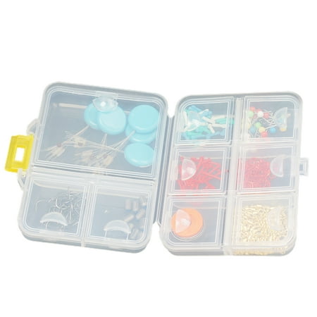 LIVEST Fishing Tackle Box Multi-purpose Waterproof Mini Fishing Lure Bait 9 Grids Rectangular Transparent Case for Fishing Lovers