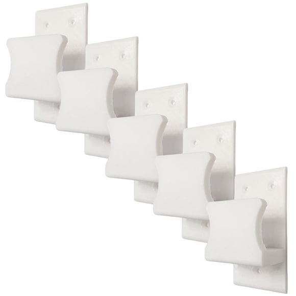 Ganchos De Pared para Casas GanLuxyWhite 5 Pzs Grande 5x10cm Blanco.