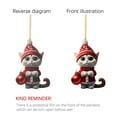 thumbnail image 3 of Apmemiss Clearance Christmas Tree Cats Pendant 2D Acrylic Christmas Hanging Decoration Funny Christmas Cats Ornament Christmas Pendant Decoration Christmas Tree Jewelry, 3 of 4