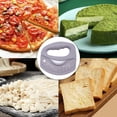 thumbnail image 4 of Multifunctional Pizza Cutter Slicer Red 15 * 13CM Stainless With Cover Ergonomic Handle Protective Cover Dishwasher Safe Kitchen Tool For Pizza Dough Vegetables Cheese Perfect Slicer, 4 of 6