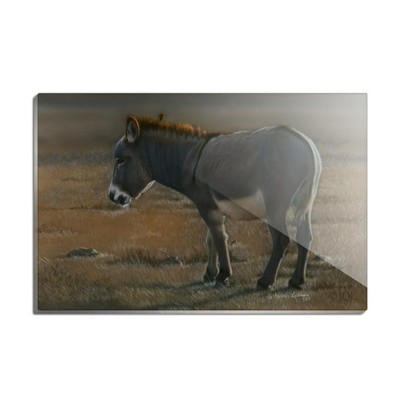 Burro Small Donkey Rectangle Acrylic Fridge Refrigerator Magnet