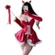 thumbnail image 1 of Disfraz de conejita sexy de terciopelo para mujer, para rol de celebridades, para actuación en el escenario, para Año Nuevo, 1 of 1