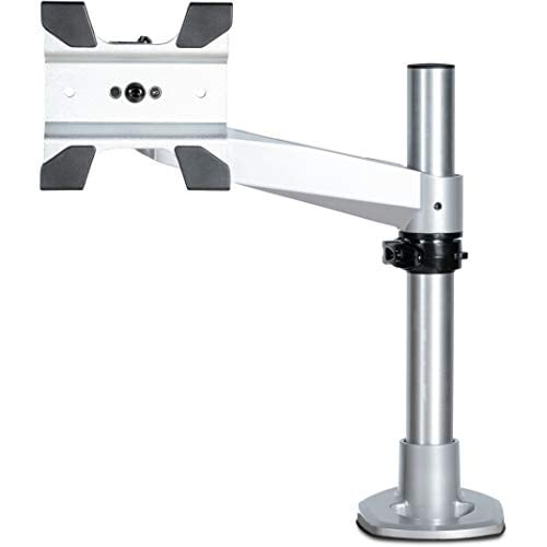 StarTech.com Single Monitor Desk Mount - Single Screen Heavy Duty Pole Mount for up to 8kg VESA Compatible Displays - Ergonomic Height Adjustable Monitor Arm Mount - Desk Clamp/Grommet