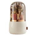 thumbnail image 2 of Soporte de Cepillo de Maquillaje, Tapa Transparente, Destino de Caja de Almacenamiento Cosmético A Prueba de Polvo Giratorio, Organizador de Gran Capacidad Adecuado PARA, 2 of 7