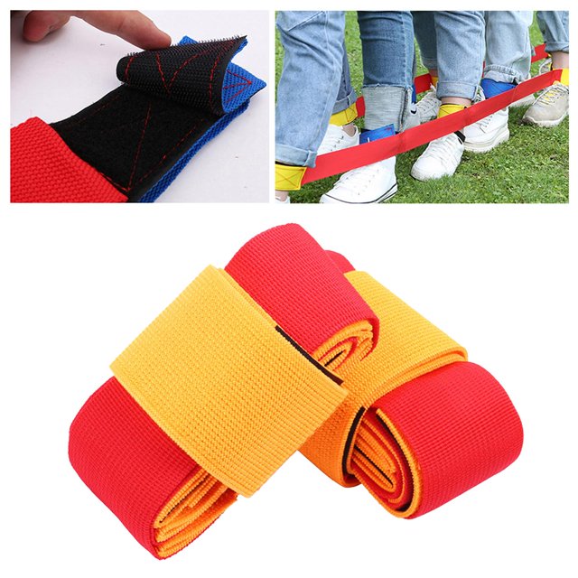 1PCS 3-Legged Race Bands Cuerda elástica perfecta para juegos de Apto shamjiam Cuerdas de tres patas