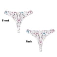 thumbnail image 3 of Balery Cartoon Cute Rabbit Tangas de Algodón para Mujer con Estampado – Ropa Interior Sexy, Transpirable, G-string-XX-Large, 3 of 6