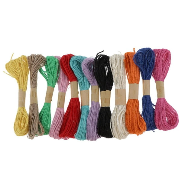 12 Pieces Raffia Paper Cord Craft Rope for DIY , Jute Rope