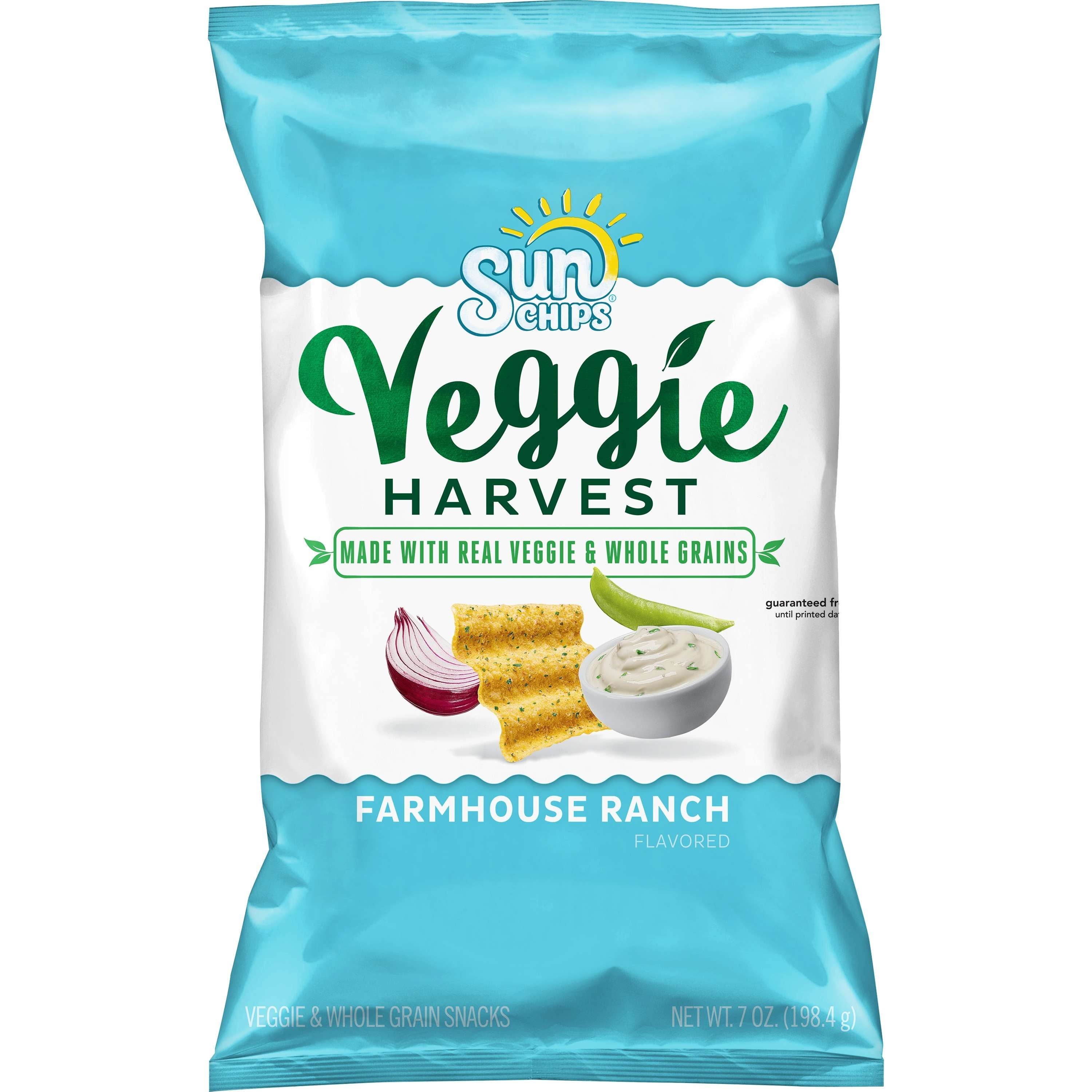 SunChips Veggie Harvest Farmhouse Ranch Veggie & Whole Grain Snacks, 7