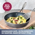 thumbnail image 3 of Granitestone Diamond 10 Piece Nonstick Pots and Pans Set with Platinum Hammered Exterior, Mineral & Diamond Infused Ultra Nonstick, Dishwasher Safe Cookware Set, Induction Capable, As Seen on TV, 3 of 6