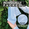 thumbnail image 6 of Lux Wet Wipes Personal Hygiene Body Wipes, Unscented, Individually Wrapped, Large Microfiber, 20 Count, 10.5 in x 10.5 in, 6 of 9