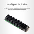 thumbnail image 5 of PCIE to SATA 6Gpbsx6-Port Expansion Card+SATA Cable M.2 MKEY PCI-E Riser Card M.2 NVME to SATA3.0 ASM1166 Support PM, 5 of 8