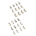 thumbnail image 4 of 24pcs Black Checkerboard Fake Nails Long Pointed Head Sweet Style Press On Nails Wearable, 4 of 5