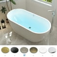 thumbnail image 4 of FerdY Bali 59" Acrylic Freestanding Soaking Bathtub in Glossy White. Ferdy-02538-1500-BN, 4 of 9