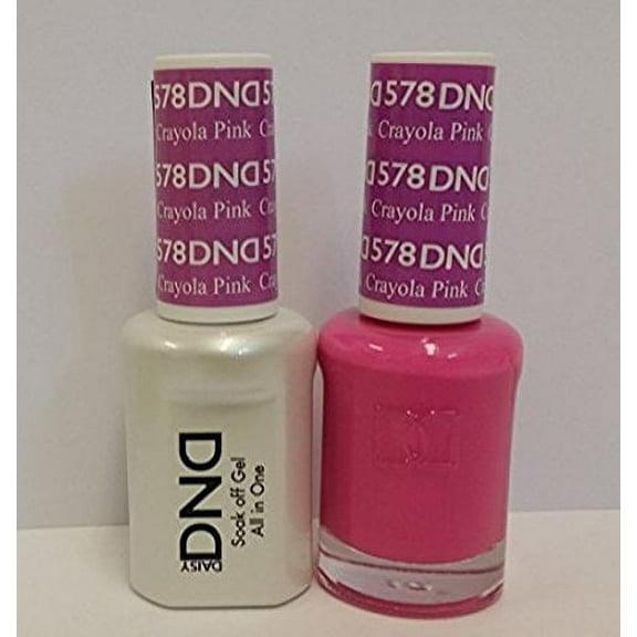 DND Nail Polish Gel & Matching Lacquer Set (578 - Crayola Pink)