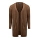 thumbnail image 2 of Gibobby Sueter hombre manga larga Suéteres de punto para hombre, estilo casual, de manga larga, botones(Marrón,M), 2 of 5
