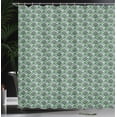 thumbnail image 3 of Ambesonne Hunter Green Shower Curtain, Checkered with Squares, 69"Wx70"L, Hunter Green Multicolor, 3 of 4
