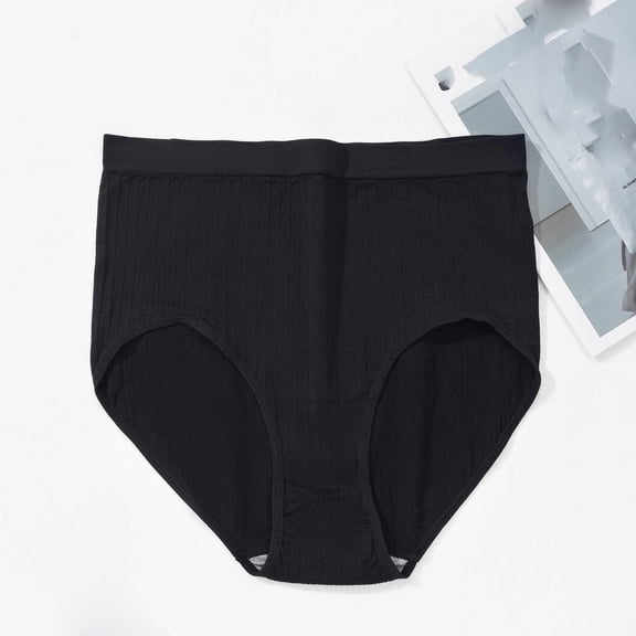 Dxzfnsa Cotton Underwear High Waisted Panties Full Coverage Underpants Soft Strech Ladies Briefs for Women panties for women