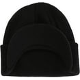 thumbnail image 2 of ER Gorro de invierno para hombre con borde cálido y puños de punto doble copa C brillar Electrónica, 2 of 5