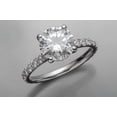 thumbnail image 5 of 2.50 Ct Stunning Round Real Natural Moissanite Diamond Engagement Rings for Women Fine 14K White Gold, 5 of 10