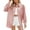 #2 PINK, variant on TEMOFON Long Sleeve Shirts for Women Blouses Button Down Boyfriend Shirt with Pocket Striped Color Block Casual Fall Tops Size XL