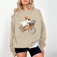 thumbnail image 2 of Womens Halloween Crewneck Sweatshirt Cute Ghost Spooky Tops Womens Halloween Sweatshirt, Vintage Witch Graphic, Oversized Sweatshirt, Long Sleeve Pullover, Casual Fashion, Fall Tops, 2 of 7
