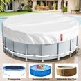 thumbnail image 5 of 1 protector de cubierta para piscina de 3,7 m, cubierta para jacuzzi, perfecto para piscina inflable, muebles de jardín (plateado) JM, 5 of 5