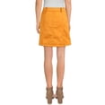 thumbnail image 2 of French Connection Womens Faux Suede Short Mini Skirt Gold 4, 2 of 2
