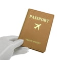 thumbnail image 3 of Unique Bargains 1 Pc Passport Holder Portable Passport Sleeve Brown, 3 of 5