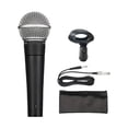 thumbnail image 3 of Dosaele Professional SM58 Handheld Dynamic Microphone with Heart-Shaped Directional Pickup  6.35mm Jack & USB-Powered for Live Concerts  Teaching  Streaming  Podcasts - Black, 3 of 6