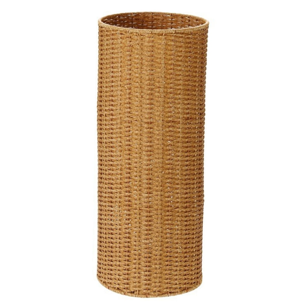 Masteelf Umbrella Storage Bucket Artificial Rattan Indoor Umbrella Holder Umbrella Storage Bin Living Room Essential Umbrella Stand