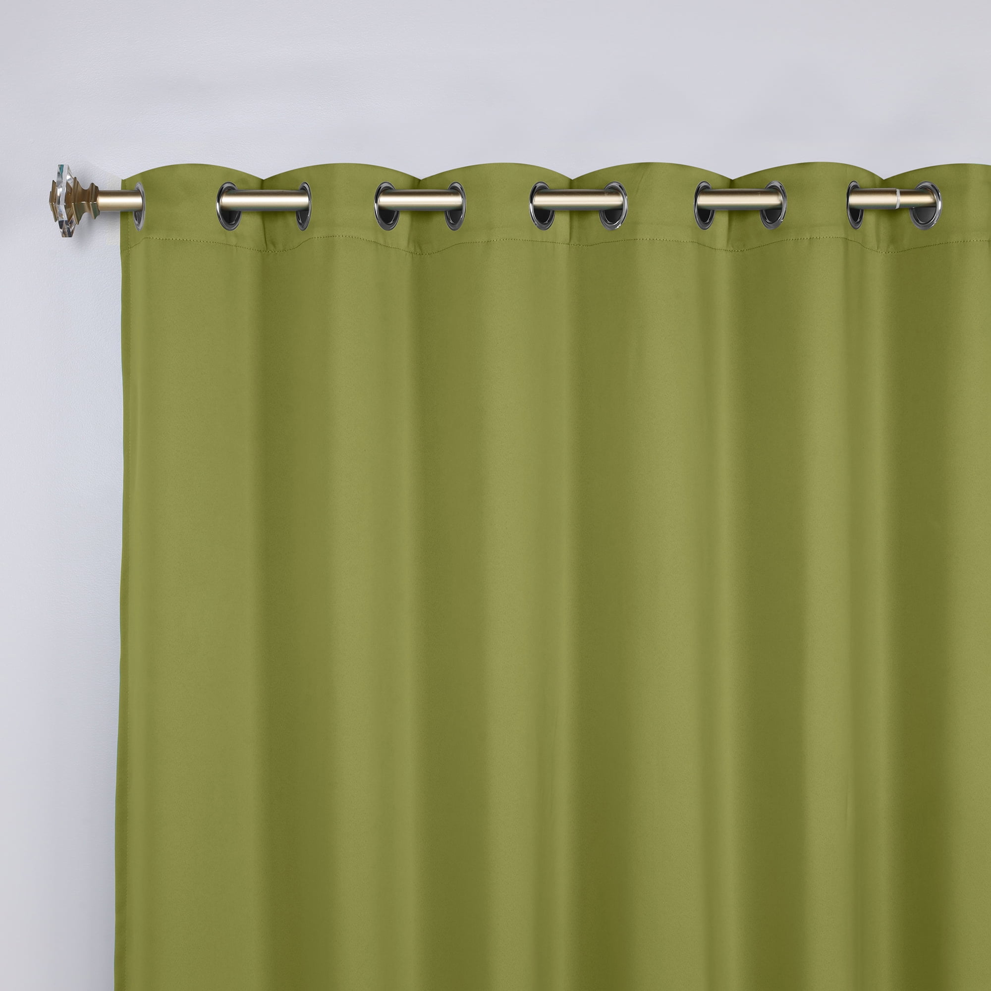 Superior Blackout Solid Light Filtering Grommet Curtain Panel Set, 70" x 120", Sage