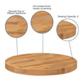 thumbnail image 4 of Flash Furniture Mayfair 24" Round Butcher Block Style Table Top, 4 of 11