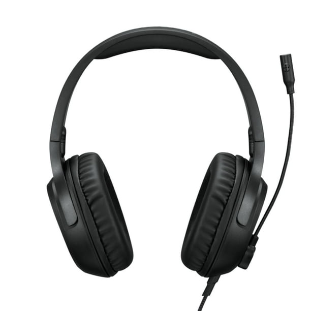 Auriculares con cable para juegos Lenovo H110, volumen de micrófono de 3,5 mm, negro