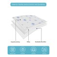 thumbnail image 4 of Quilts Queen Size Bedding Set, Christmas Blue Snowflakes Reversible Summer Quilt 3 Pieces, Winter Modern Minimalist Geometric Lightweight Bedspreads Coverlets with 2 Pillow Shams for All Seasons, 4 of 5
