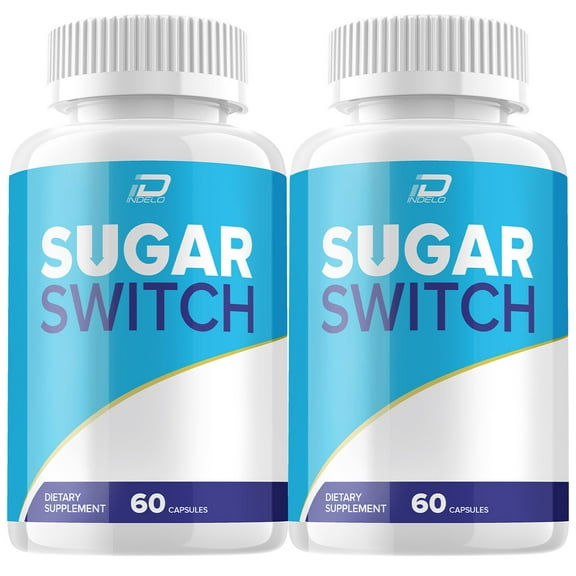 Sugar Switch Capsules – SugarSwitch All Natural Glycogen Support, 2 Pack, 120 Capsules