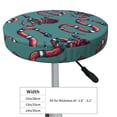 thumbnail image 4 of Susaid Snake And Rose Print Elastic Bar Stool Cover Personalized Washable Stool Cover for Barbershop Home Bar Kitchen-12 inch, 4 of 7