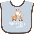 thumbnail image 3 of Inktastic Cute Giraffes Happy First Mother's Day Boys or Girls Baby Bib, 3 of 4