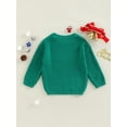 thumbnail image 4 of TSEXIEFOOFU Toddler Baby Christmas Sweater Letter Print Long-Sleeved Round Neck Loose Knitwear Autumn Winter Tops, 4 of 9