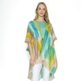 thumbnail image 2 of Empire Cove Womens Brush Stroke Print Kimono Shawl Wraps Beach Cover Ups Summer Taupe, 2 of 2
