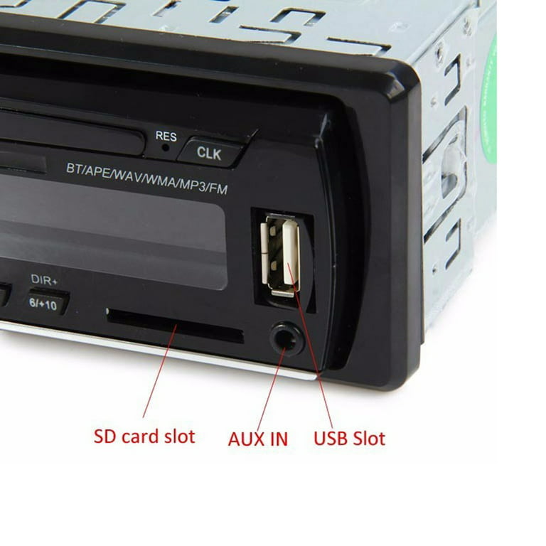 PodoNuremberg 1 Din Bluetooth Autoradio SD Radio Voiture 12V JSD-520  Lecteur MP3 AUX-IN Voiture Stéréo FM USB Audio Stéréo In-dash Radio Coche