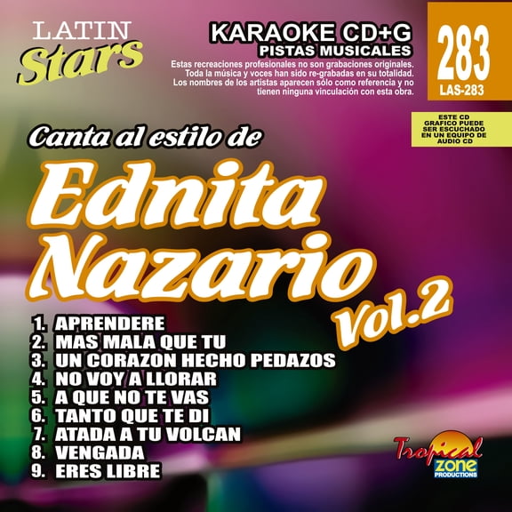 Karaoke Latin Stars 283 Ednita Nazario Vol. 2