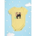 thumbnail image 3 of Funny Kiddie Baboon Drawing Bodysuit Infant -Image by Shutterstock,  12 Months, 3 of 4