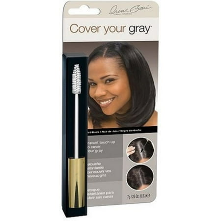 Cover Your Gray Brush In, Jet Black, 0.25 oz (Best Way To Brush Your Hair)